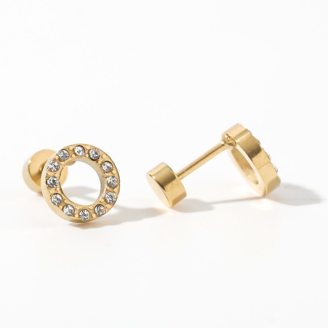 Screwback Stud Earrings - Lainey