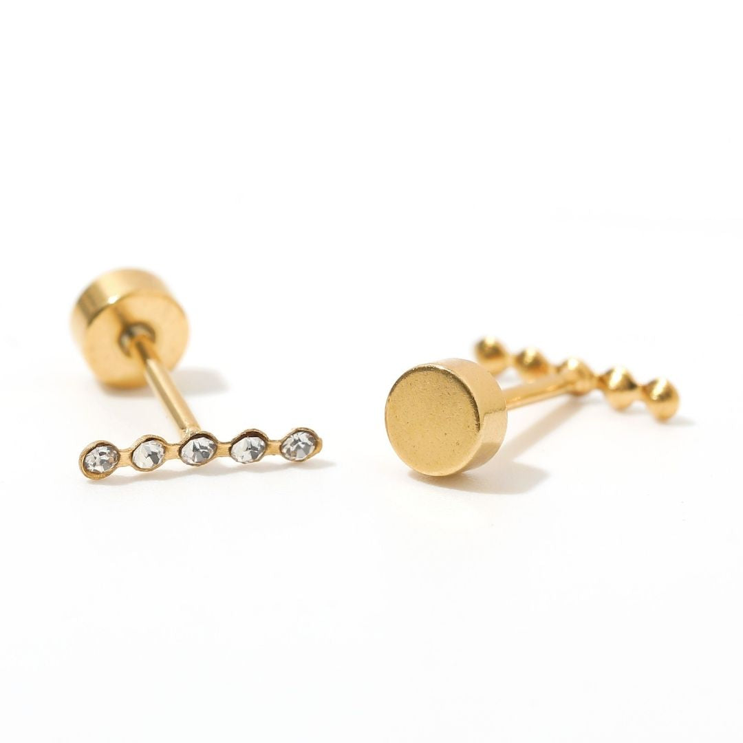 Screwback Stud Earrings - Eleanor