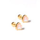 Screwback Stud - Tara - Light Pink