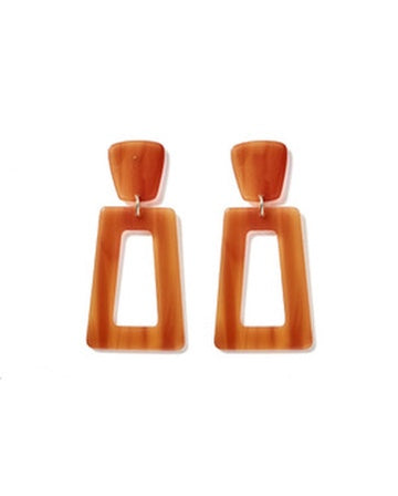 Kennedy Statement Earrings - Honey