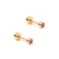 Screwback Stud - Juliet - Pink - 3mm