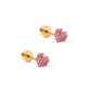 Screwback Stud Earrings - Leo Pink