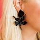 Flora Statement Earrings - True Black