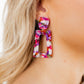 Kennedy Statement Earrings - Pink Multi