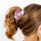 Hair Clip - Gigi - Pink Crackle