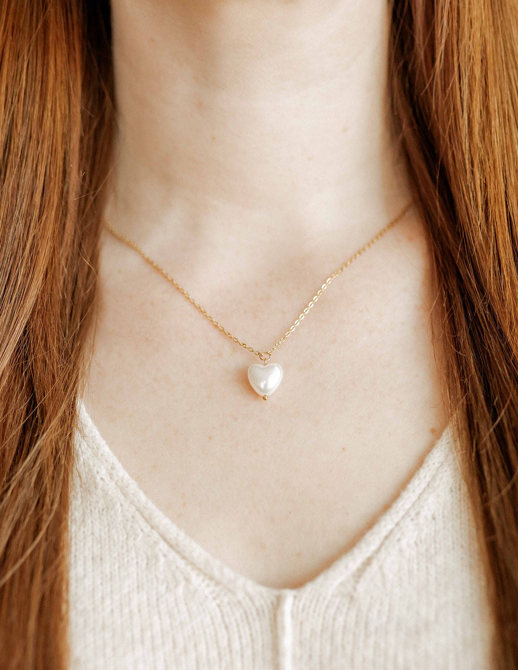 Necklace - Willa Pearl Heart