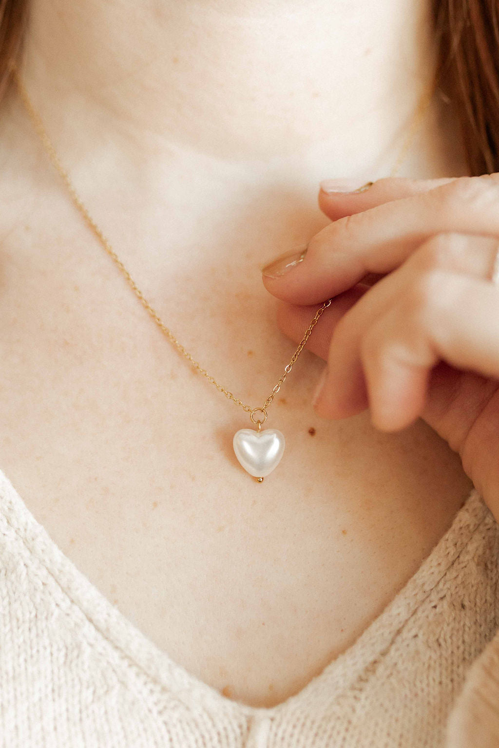 Necklace - Willa Pearl Heart