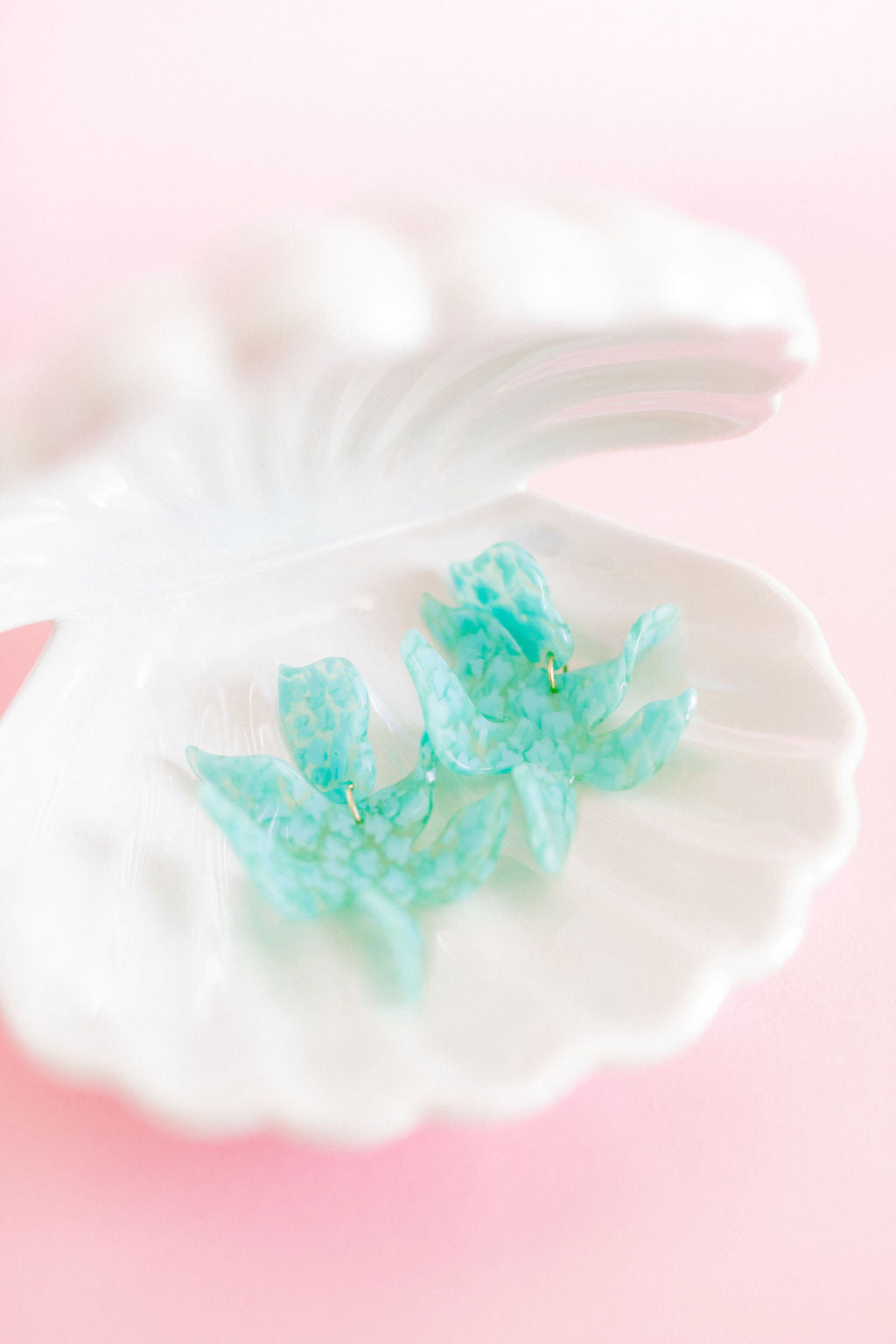 Flora Statement Earrings - Aquamarine