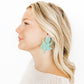 Flora Statement Earrings - Aquamarine