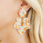 Michelle Statement Earrings - Orange Sprinkles