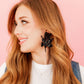 Flora Statement Earrings - True Black