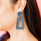 Kennedy Statement Earrings - Navy