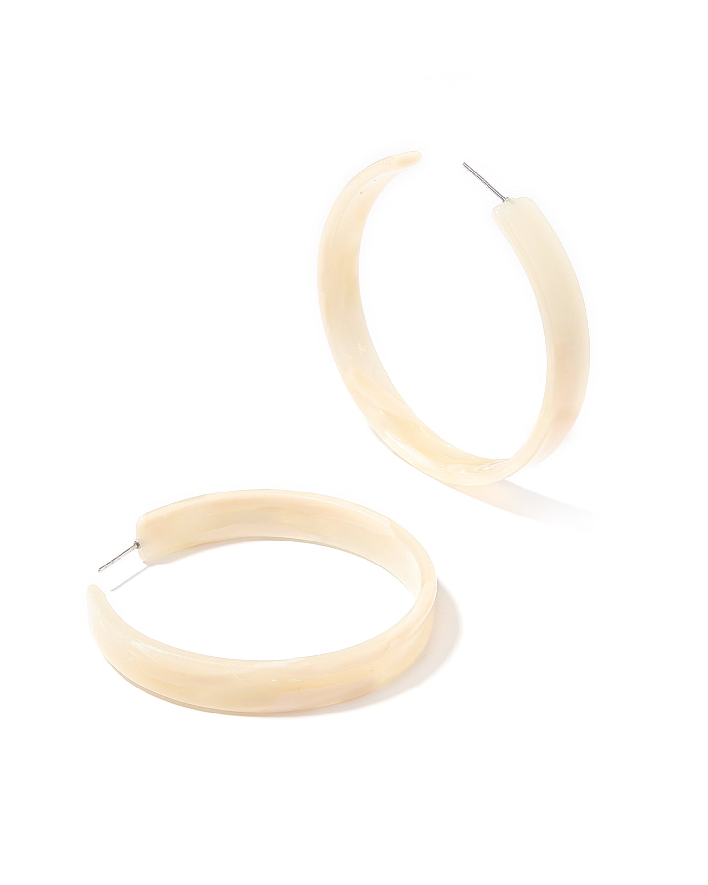 Ashley - Medium Hoop - Champagne Sparkle - Earrings