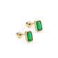 Screwback Stud Earrings - Madison Emerald