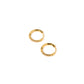 Huggie Earrings - Scarlett Hoop Gold 12mm CZ