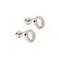 Screwback Stud Earrings - Lainey Silver