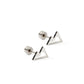 Screwback Stud Earrings - Rocky Silver