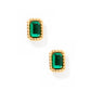 Screwback Stud Earrings - Madison Emerald