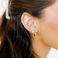 Screwback Stud Earrings - Juliet Clear 5mm