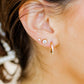 Screwback Stud Earrings - Juliet Clear 5mm