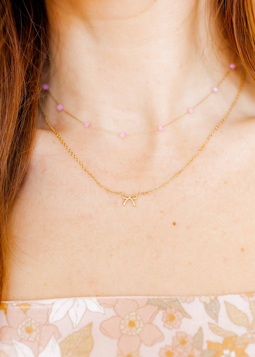 Necklace - Dabney Pink