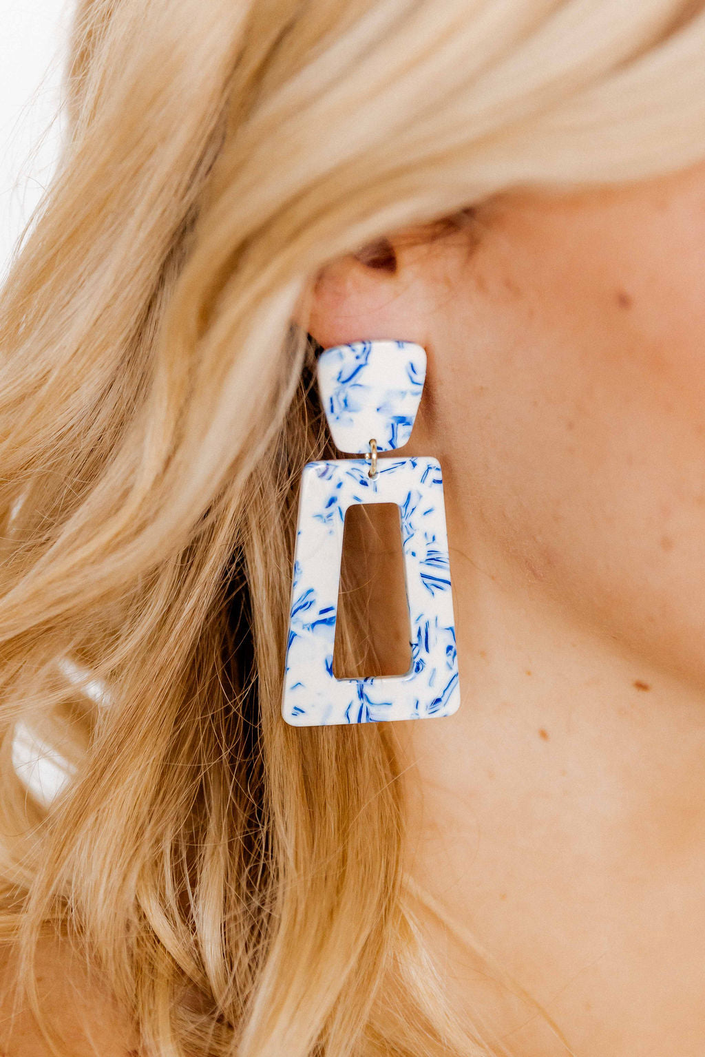 Kennedy - Blue China  - Earrings