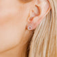 Screwback Stud Earrings - Lainey Silver