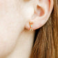 Screwback Stud Earrings - Snow Ski