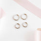 Huggie Earrings - Scarlett Hoop Silver 10mm