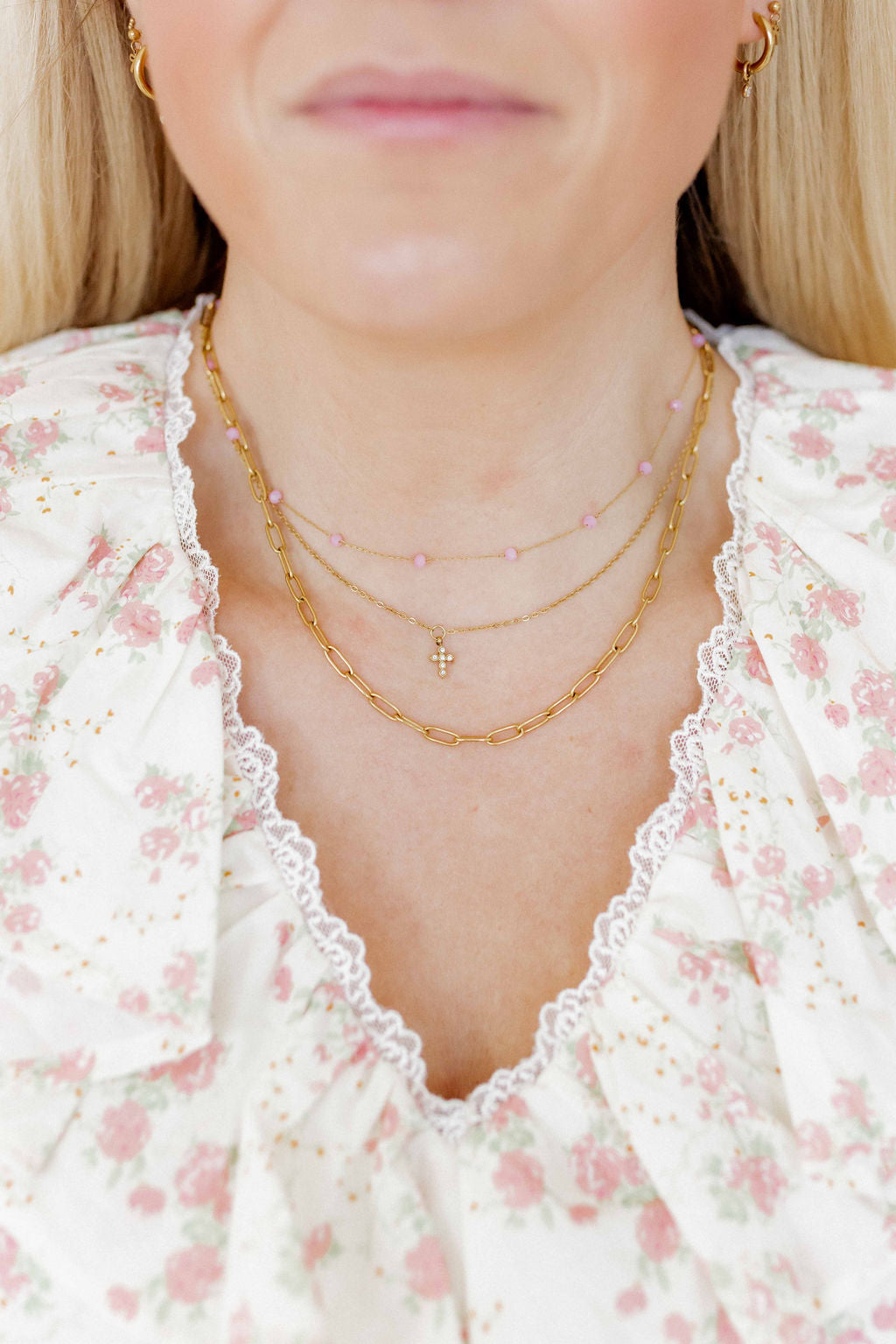 Necklace - Dabney Pink