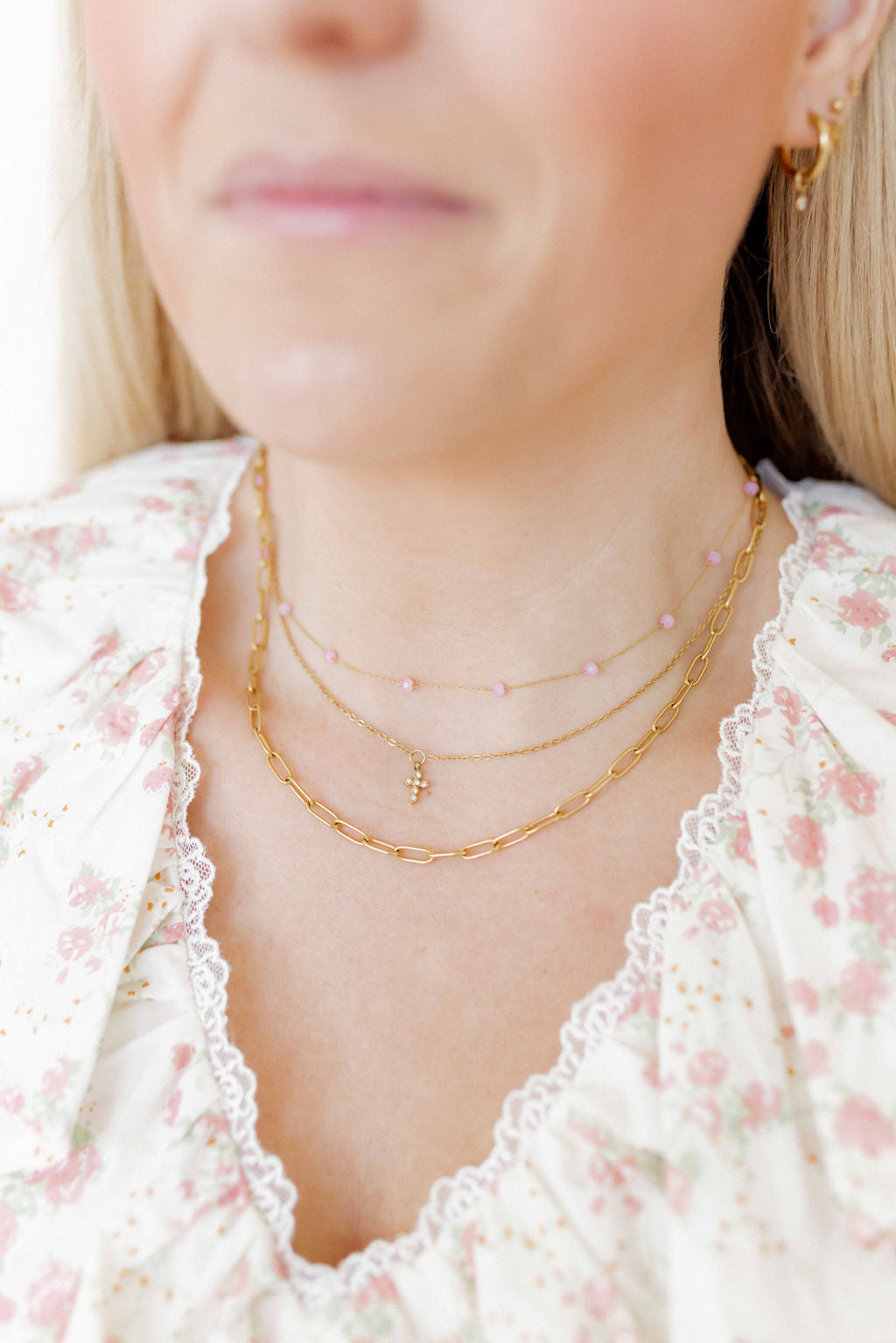 Necklace - Dabney Pink