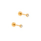 Screwback Stud Earrings - Cooper Clear