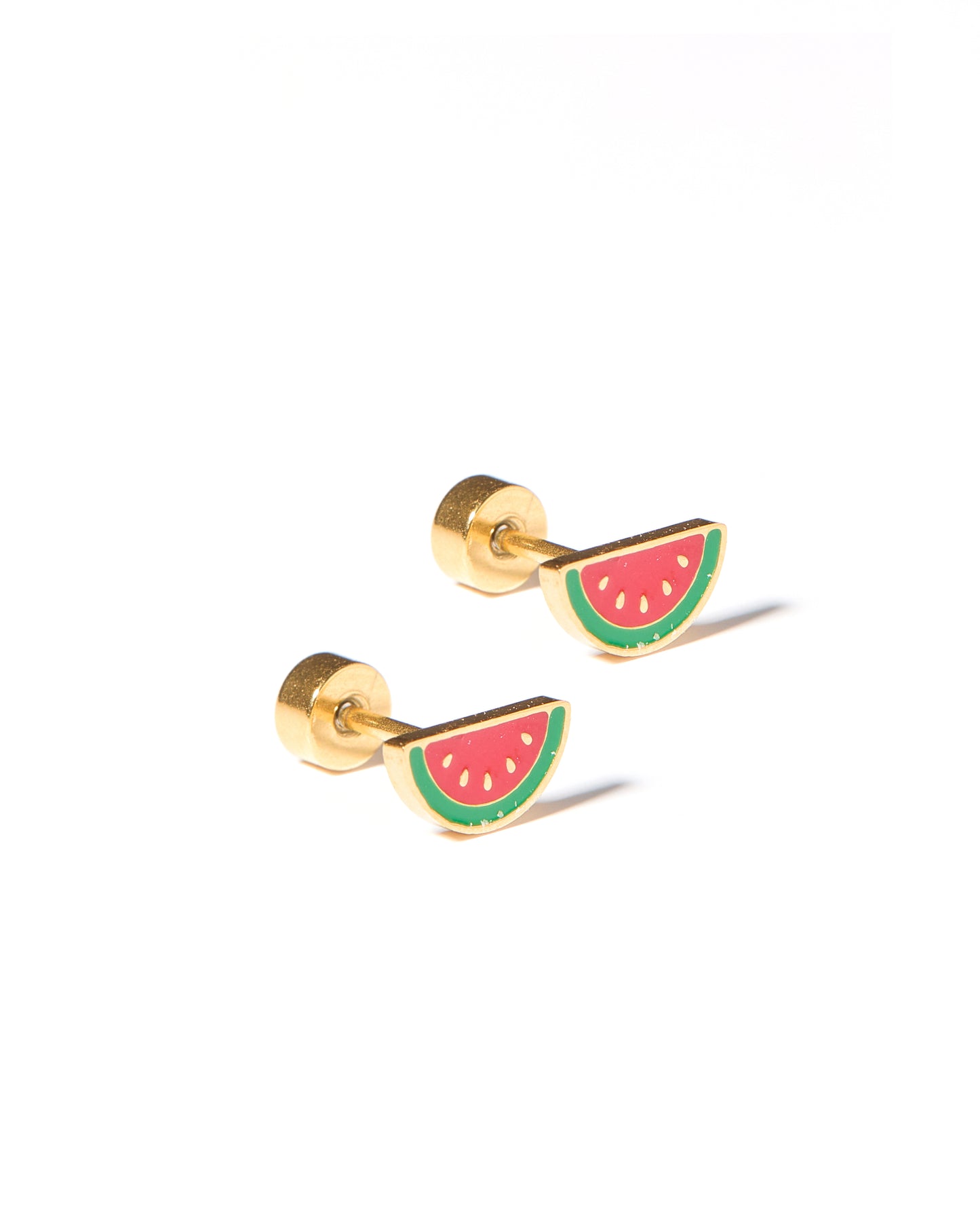 Screwback Stud - Watermelon