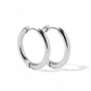 Huggie Earrings - Scarlett Hoop Silver 14mm