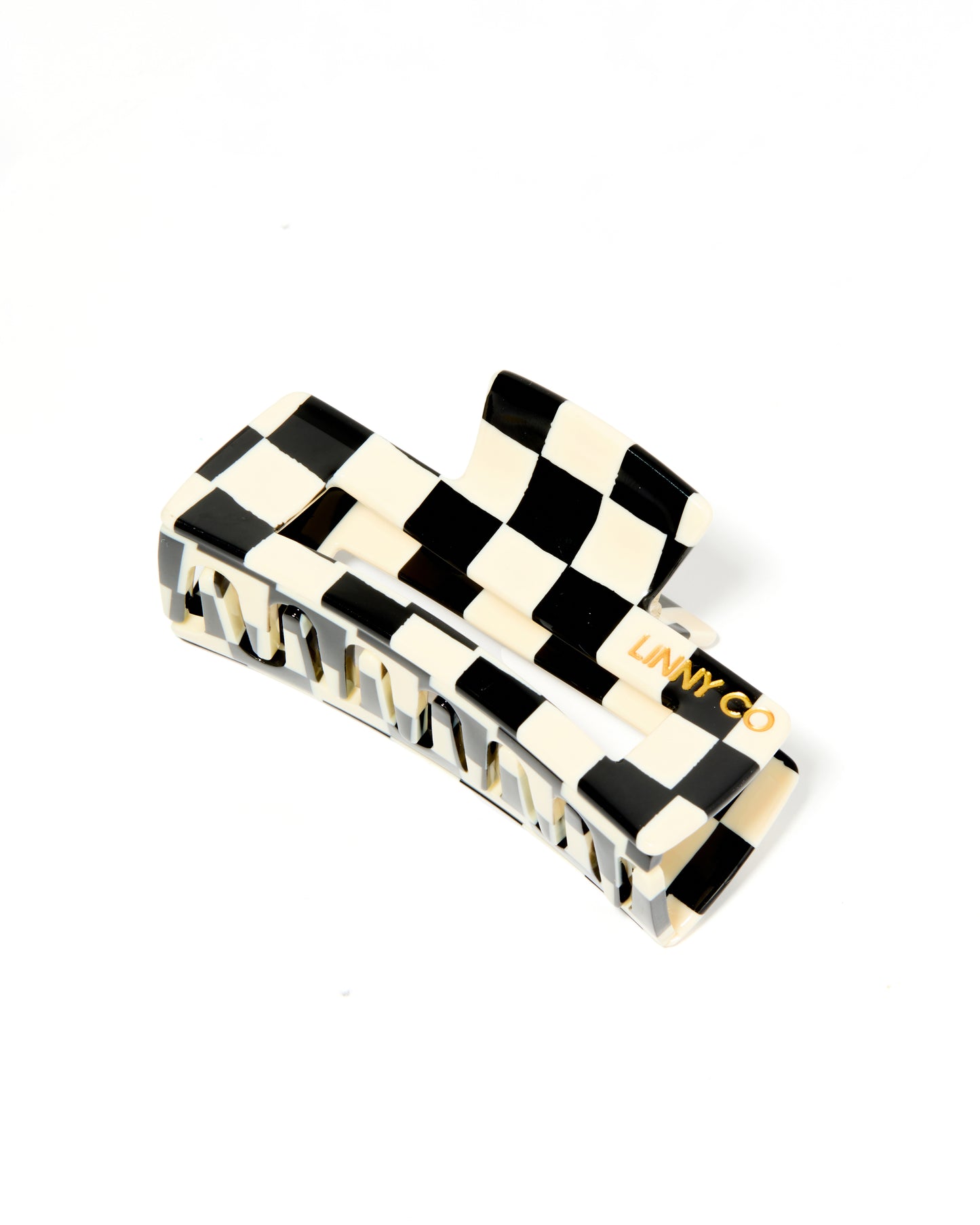 Hair Clip - Kimmy - Black and White Checkered