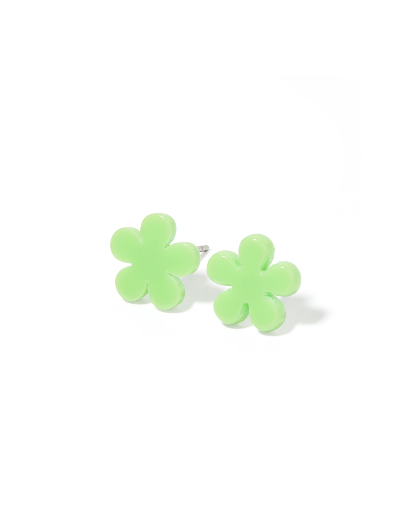 Jenna Stud Earrings - Flower Lime Sherbert