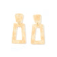 Kennedy Statement Earrings - Champagne Checkered