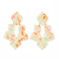 Michelle Statement Earrings - Orange Sprinkles