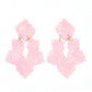 Michelle Statement Earrings - Disco Pink