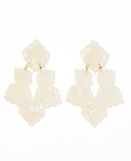 Michelle Statement Earrings - Iridescent