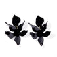 Flora Statement Earrings - True Black