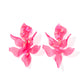 Flora Statement Earrings - Azalea Pink