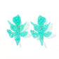 Flora Statement Earrings - Aquamarine