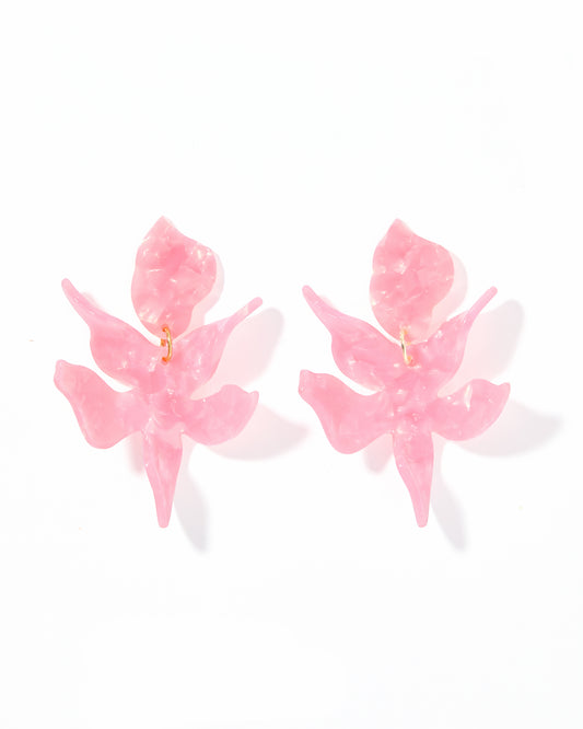 Flora Statement Earrings - Ballet Slipper