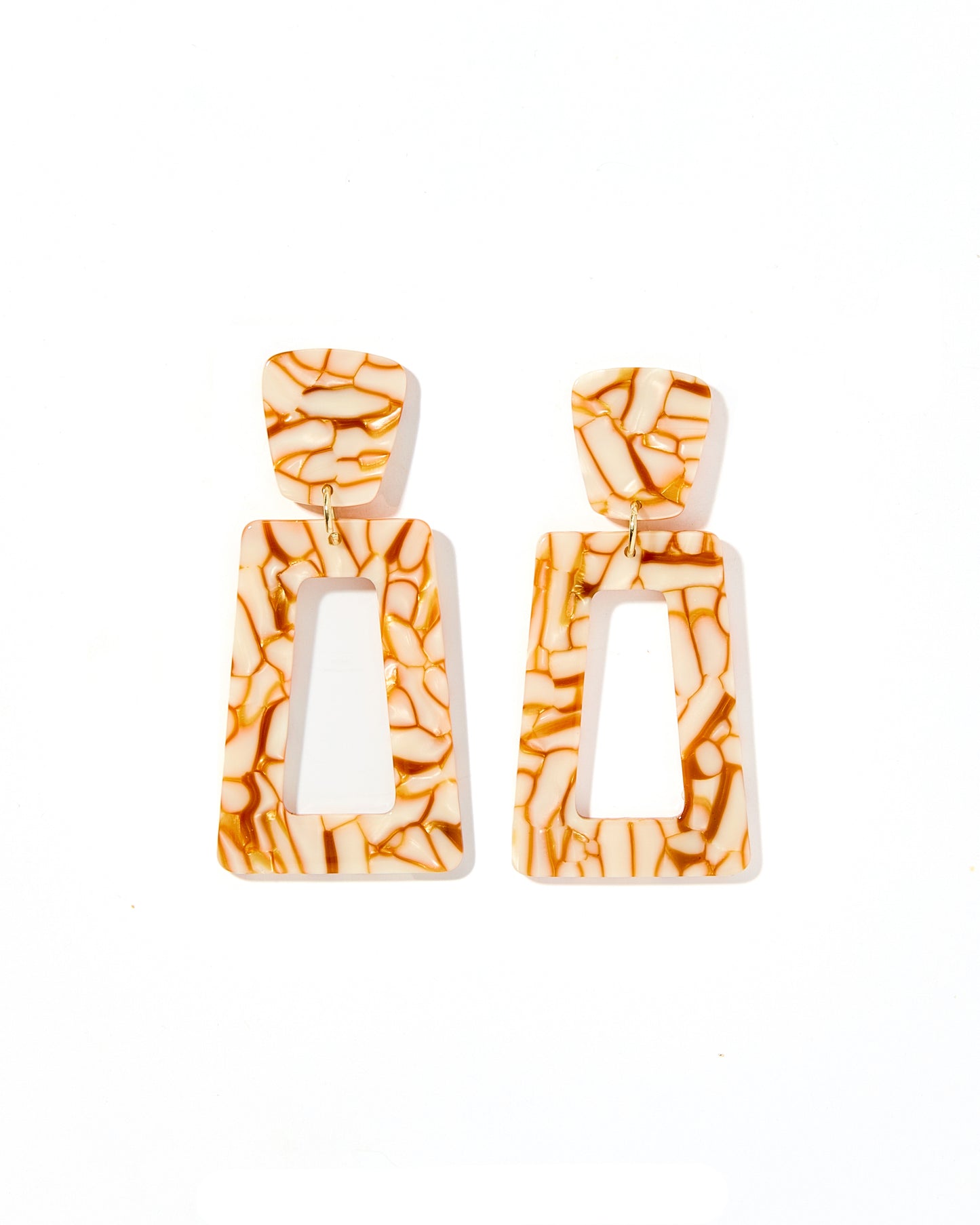 Kennedy Statement Earrings - Desert Sand