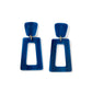 Kennedy Statement Earrings - Navy