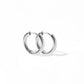 Huggie Earrings - Scarlett Hoop Silver 10mm